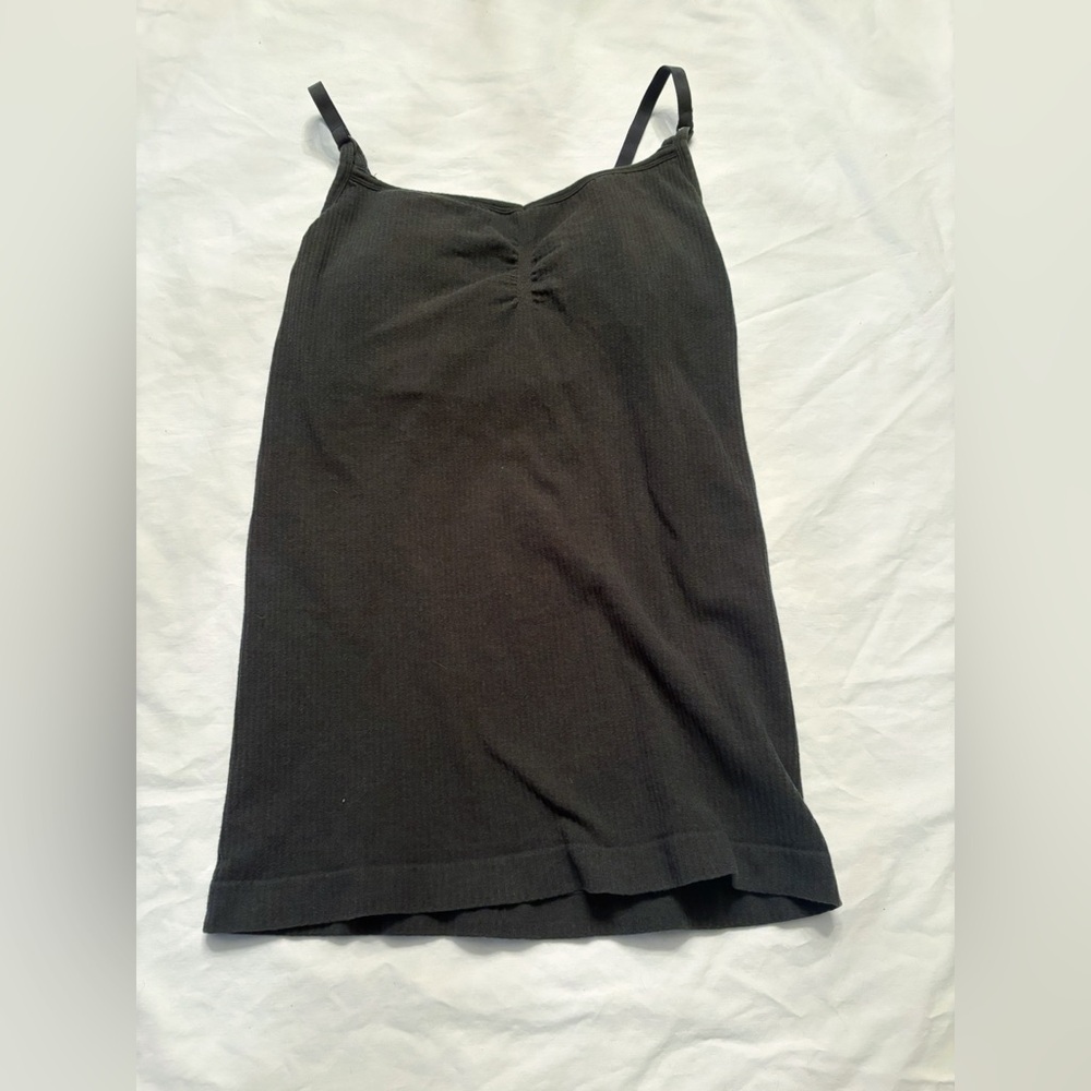 Dark Green Athleta Ribbed Tank